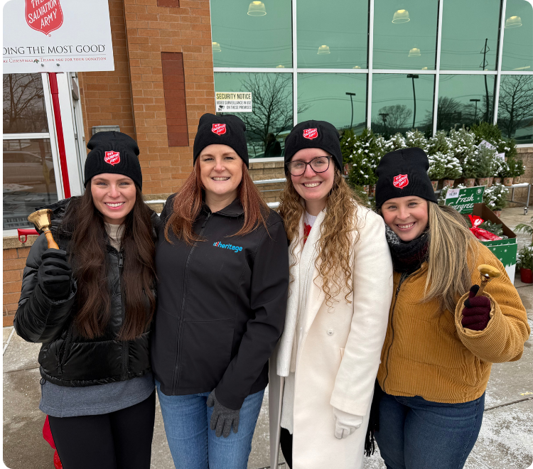 Heritage team rings bells for The Salvation Army