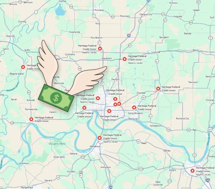Fly Into Fortune Money Wings flying to a Heritage locations